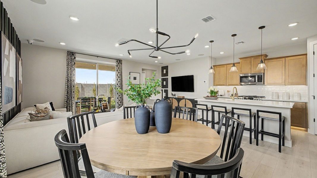 Furnished interior in a model home at Magma Ranch in Florence (Image 23). Furnished interior in a model home at Magma Ranch in Florence (Image 23).