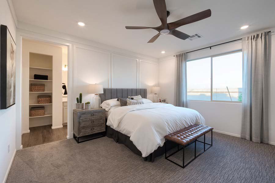 Furnished interior in a model home at Ryder Ranch in Surprise (Image 29).