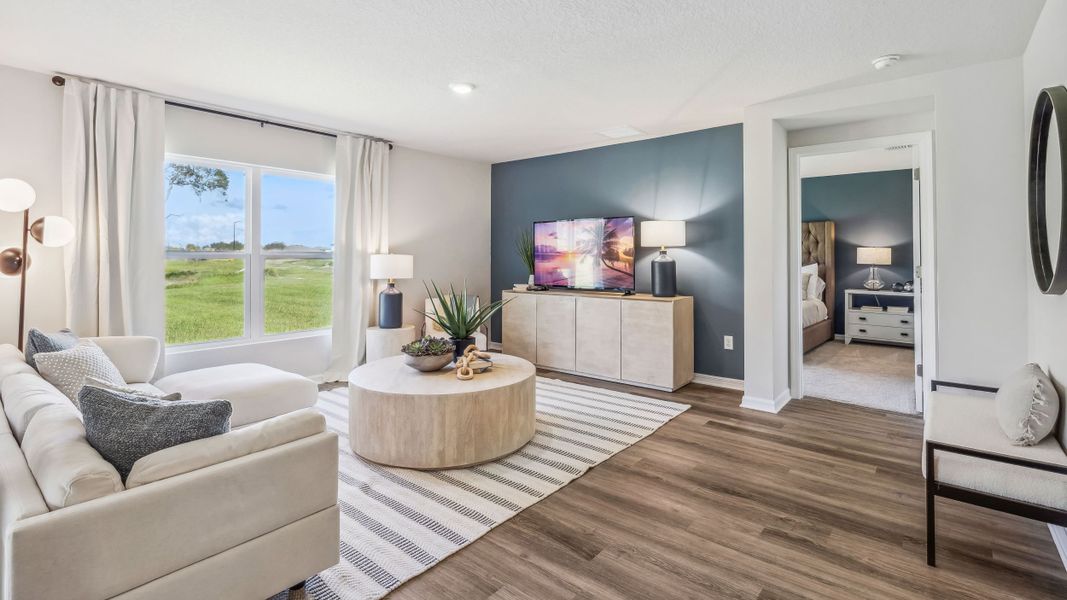 Furnished interior in a model home at Westhaven at Heritage Harbor in Bradenton (Image 12).