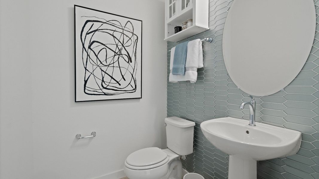 Trinity Place Staged Model Ambersweet Guest Bath by DRB Homes in Saint Cloud FL Trinity Place Staged Model Ambersweet Guest Bath by DRB Homes in Saint Cloud FL