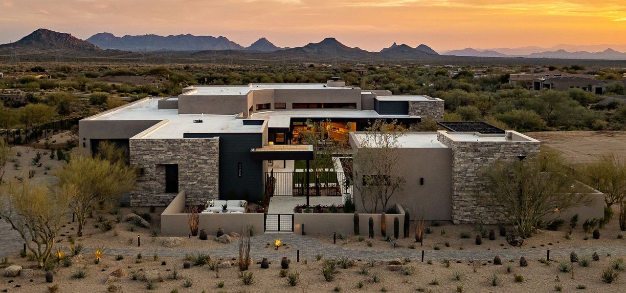 Front exterior of a home in the The Edge at Joy Ranch community, located in Scottsdale, AZ (Image 20).