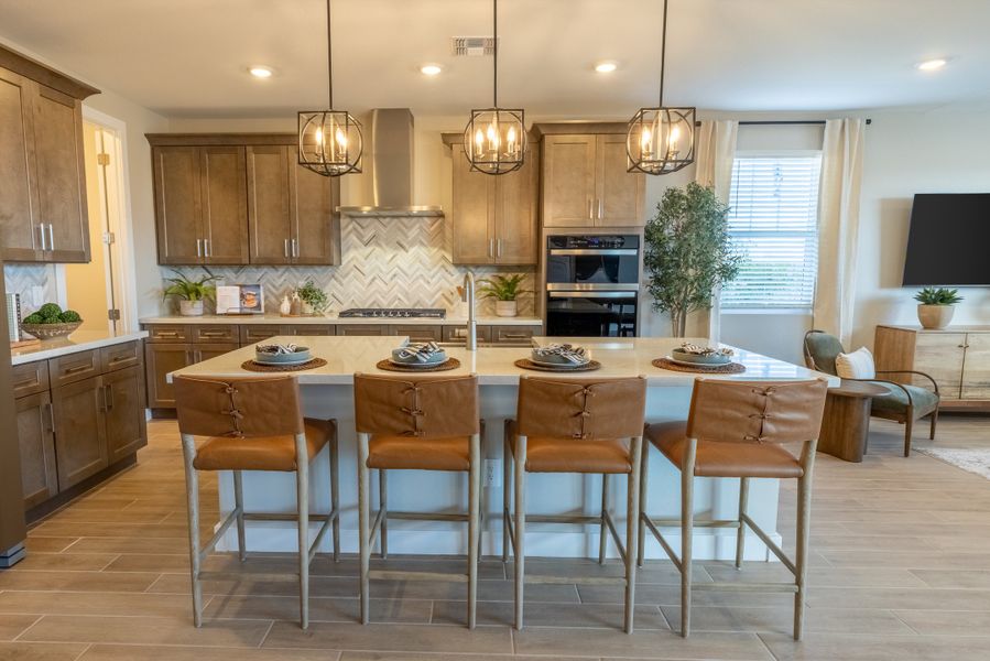 Furnished interior in a model home at Blossom Rock Reserve Series in Apache Junction (Image 8). Furnished interior in a model home at Blossom Rock Reserve Series in Apache Junction (Image 8).