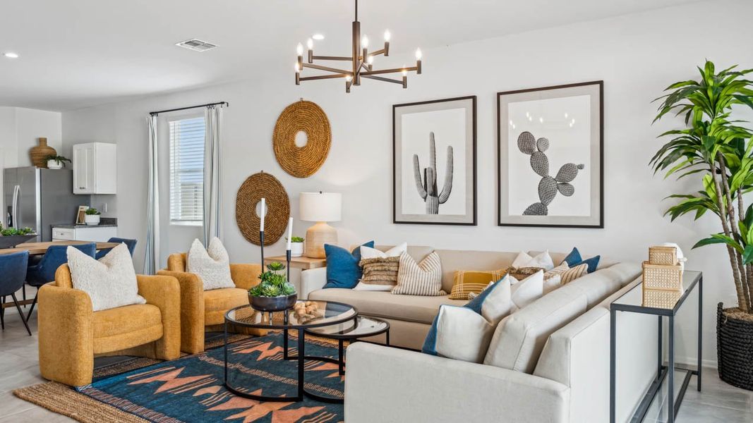 Furnished interior in a model home at Elena Trails in Maricopa (Image 31).