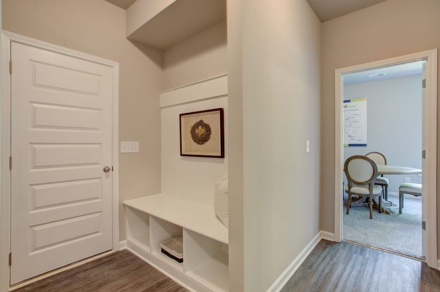 Furnished interior in a model home at Legends at Old Monroe in Monroe (Image 33).
