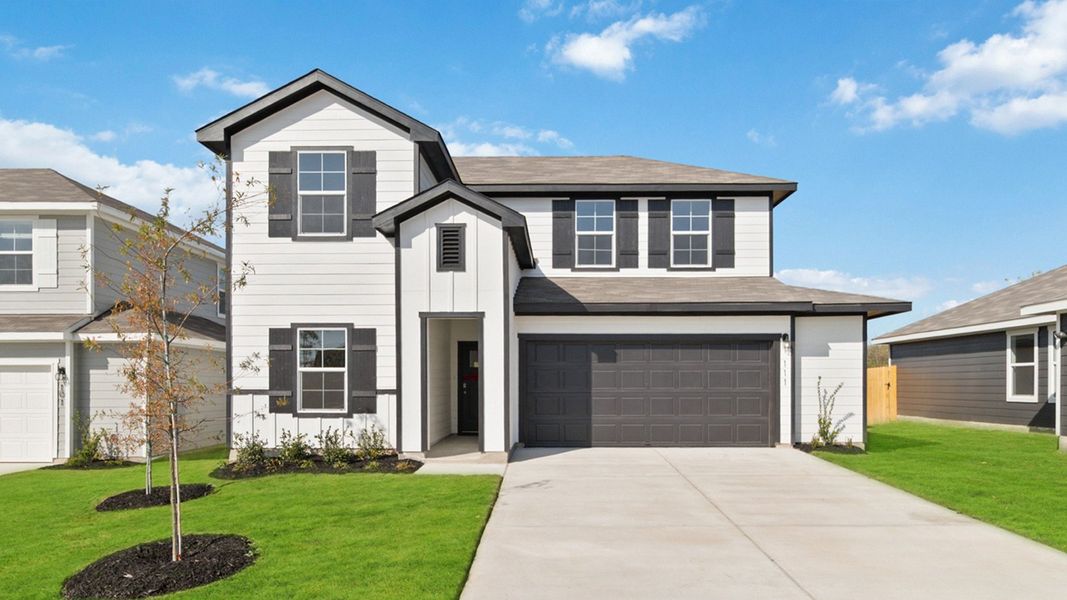 Front exterior of a home in the Talavera community, located in Kyle, TX (Image 4).