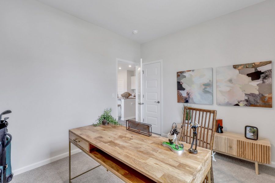 Furnished interior in a model home at Westbrook Retreat Villas at Savannah Quarters in Pooler (Image 20).