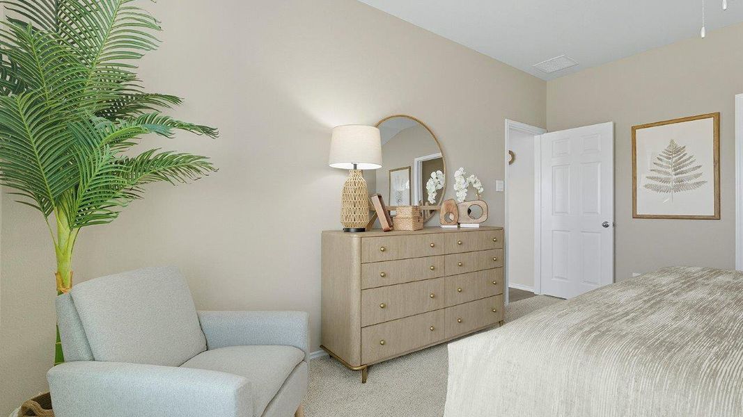 Furnished interior in a model home at Mesa Ridge in Temple (Image 25).