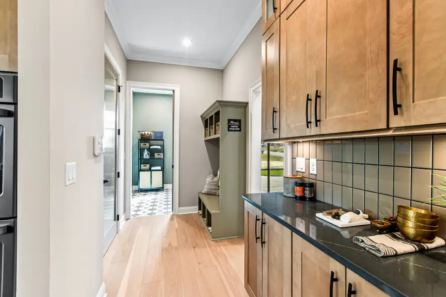 Furnished interior in a model home at The Meadows at Majors Drive in Cumming (Image 24).