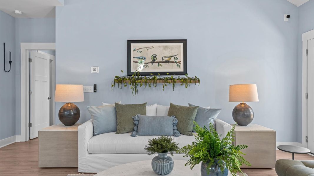 Furnished interior in a model home at Village at Midway in Anderson (Image 24).