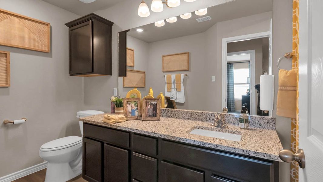 Furnished interior in a model home at Warrior's Legacy in Nolanville (Image 19). Furnished interior in a model home at Warrior's Legacy in Nolanville (Image 19).