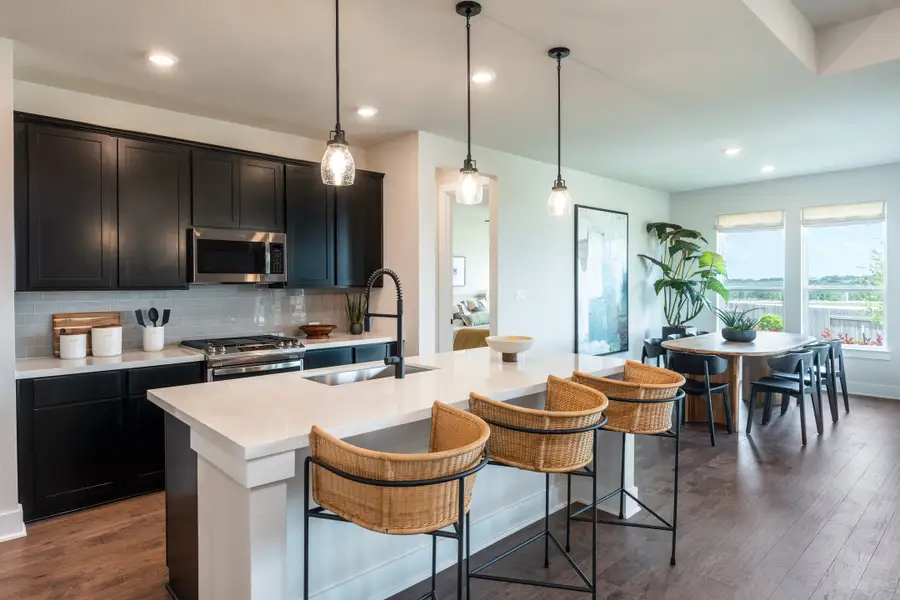 Furnished interior in a model home at Turners Crossing in Austin (Image 5). Furnished interior in a model home at Turners Crossing in Austin (Image 5).