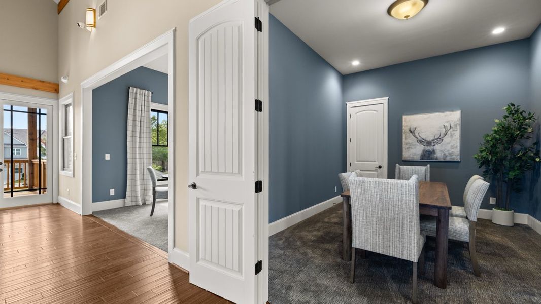 Furnished interior in a model home at Mountain Park in Dahlonega (Image 52).