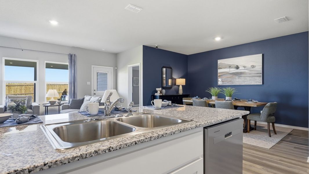 Furnished interior in a model home at Townes Landing in Fort Worth (Image 8).