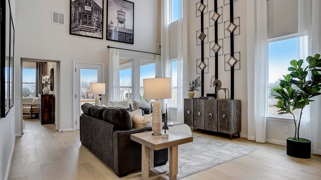 Furnished interior in a model home at Casinas at Gruene in New Braunfels (Image 22). Furnished interior in a model home at Casinas at Gruene in New Braunfels (Image 22).