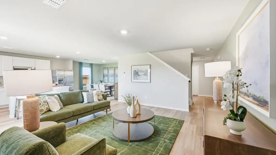 Furnished interior in a model home at Ponder Farms in Ponder (Image 7).