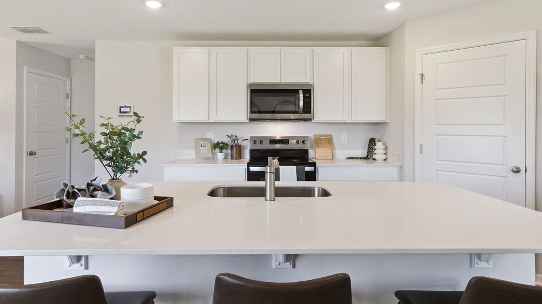 Furnished interior in a model home at Fox Branch in Lakeland (Image 24).