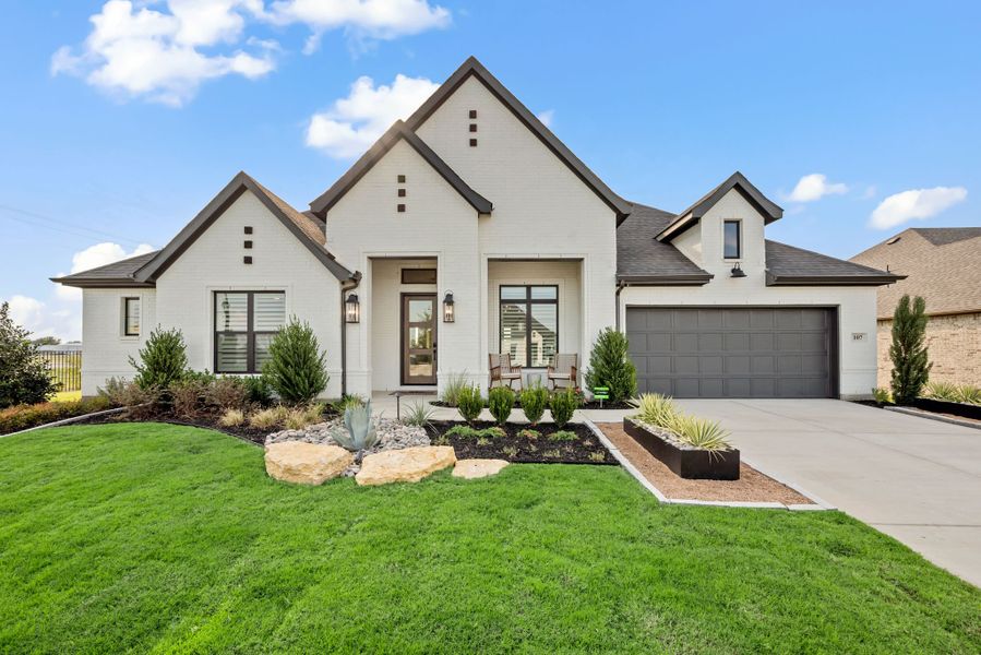 Front exterior of a home in the Settlers Glen community, located in New Fairview, TX (Image 9). Front exterior of a home in the Settlers Glen community, located in New Fairview, TX (Image 9).