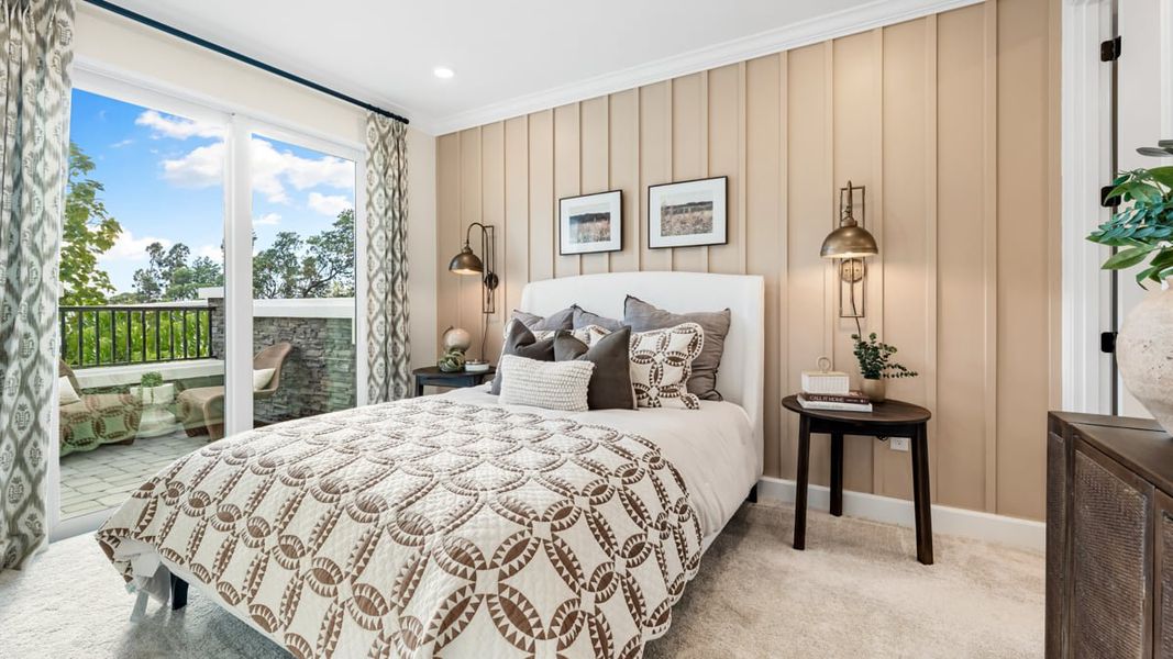 Furnished interior in a model home at Esplanade by the Islands Coach Homes in Naples (Image 53).