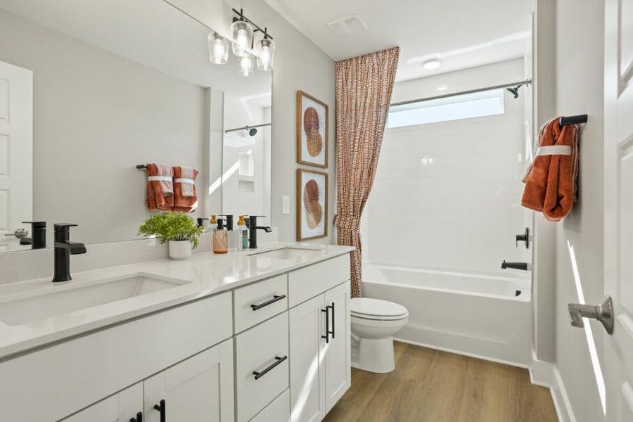 Furnished interior in a model home at Bellevue in Greenville (Image 18). Furnished interior in a model home at Bellevue in Greenville (Image 18).