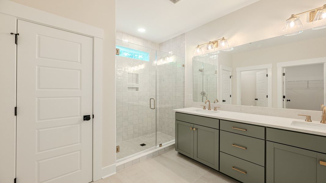 Furnished interior in a model home at Bayview Acres in Mount Pleasant (Image 9).