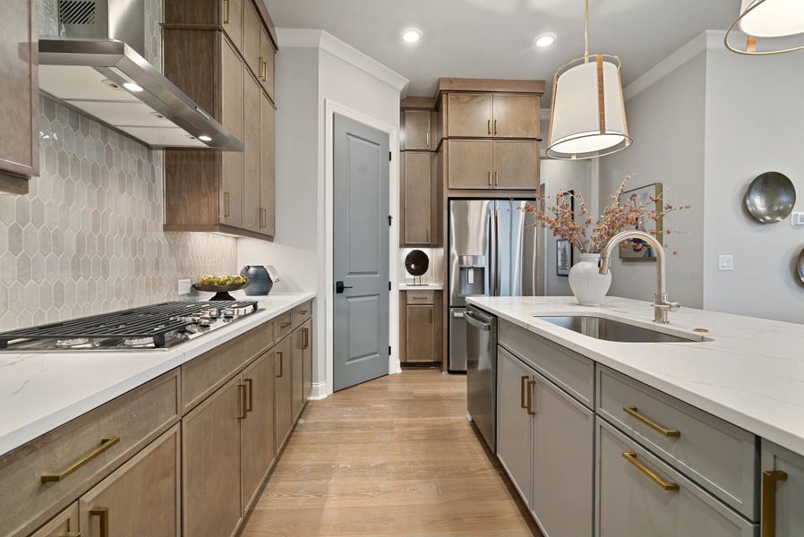 Furnished interior in a model home at Palisades in Cumming (Image 6).