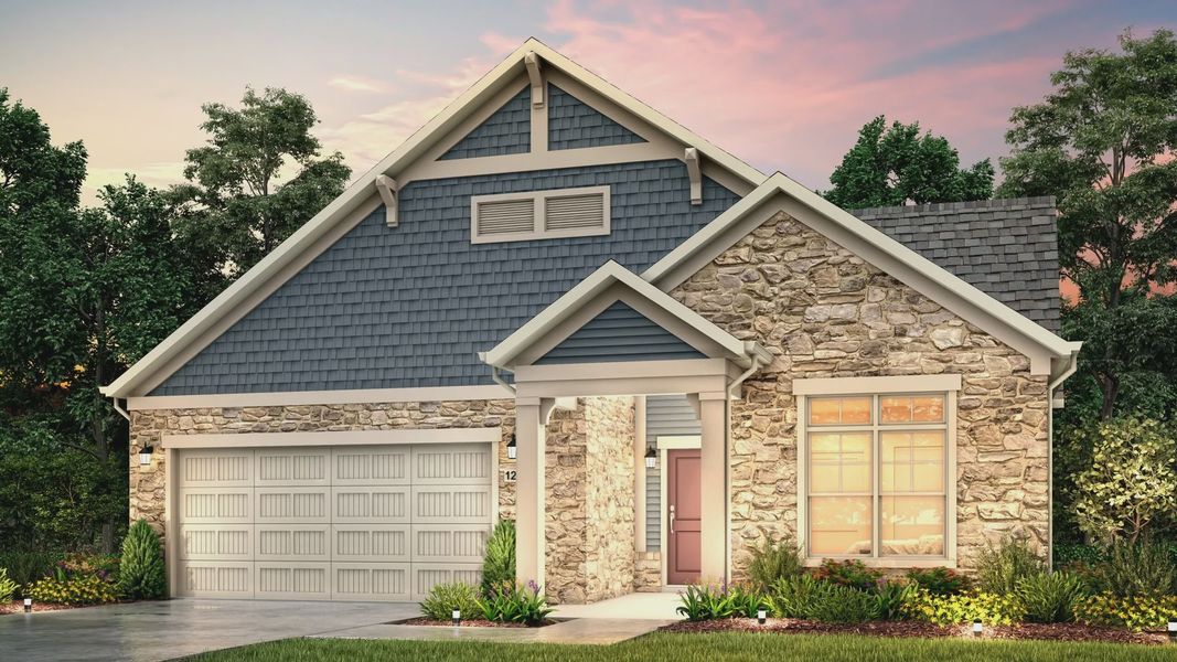 Front exterior of a home in the The Villas at Pinewood community, located in Asheboro, NC (Image 11).