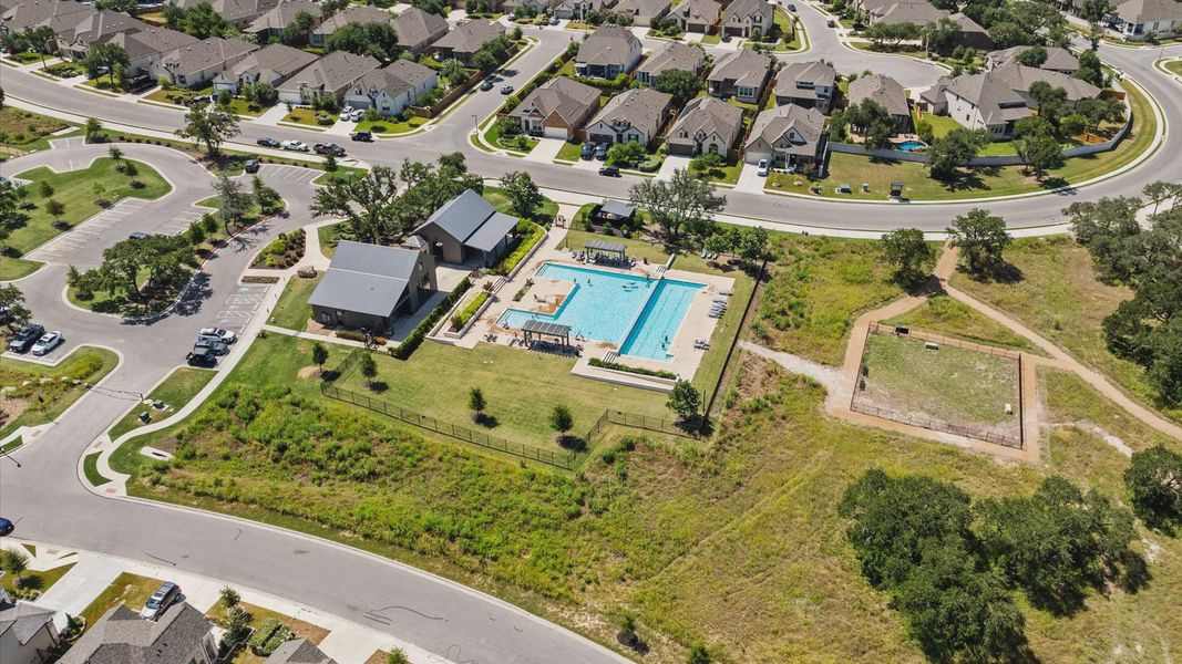 Aerial view of the 6 Creeks community in Kyle, TX, showing layout and nearby surroundings (Image 13).