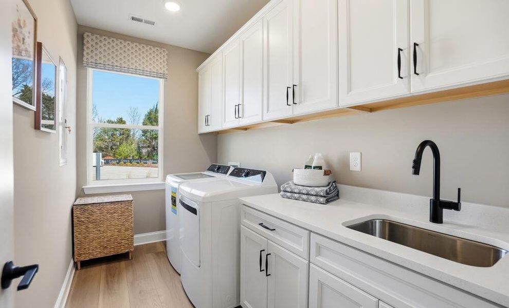 Furnished interior in a model home at Founders Landing | 55+ Community in Gastonia (Image 12).