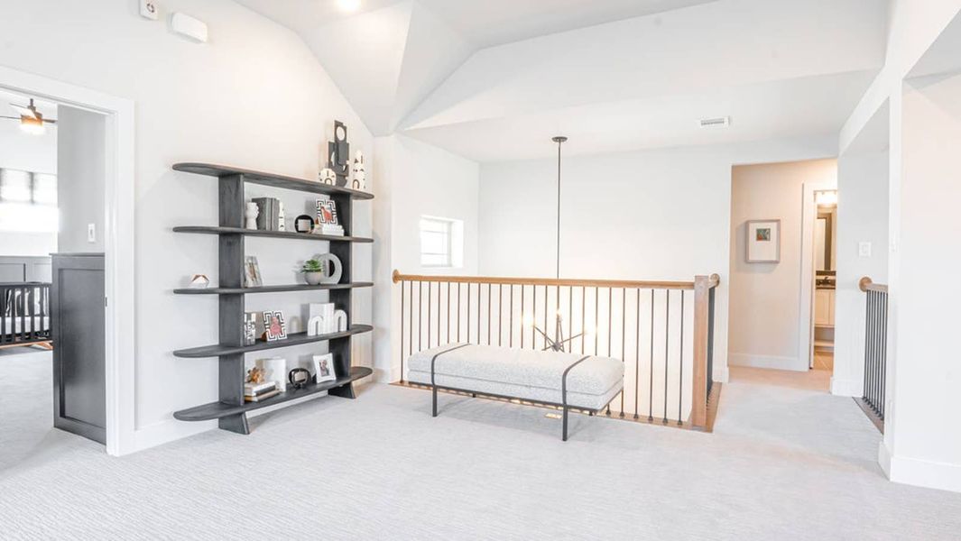 Furnished interior in a model home at Brookfield in Melissa (Image 17).