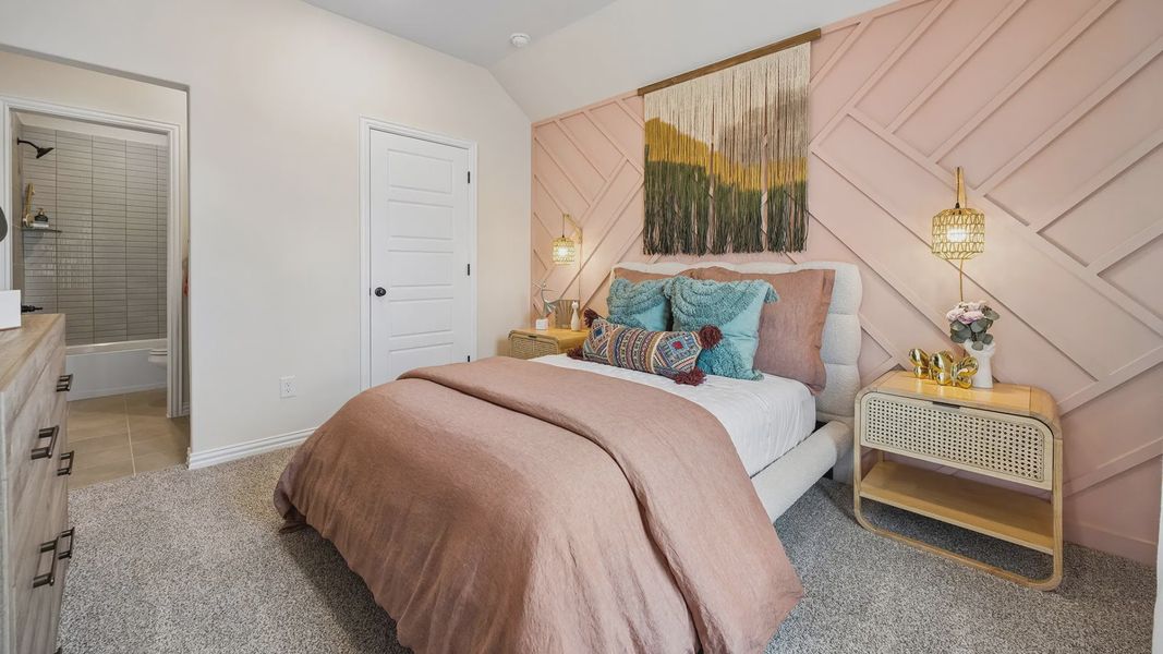 Furnished interior in a model home at Westpoint Park in Fort Worth (Image 30).