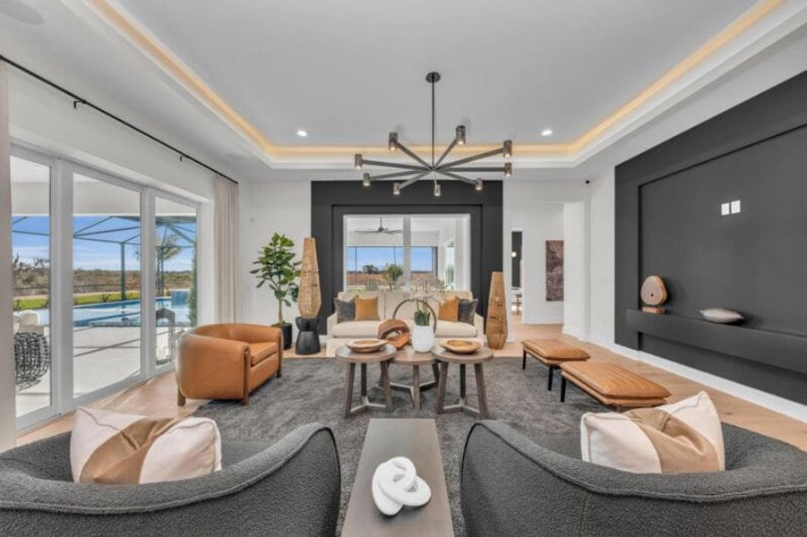 Furnished interior in a model home at Hampton Lakes in Sarasota (Image 72). Furnished interior in a model home at Hampton Lakes in Sarasota (Image 72).