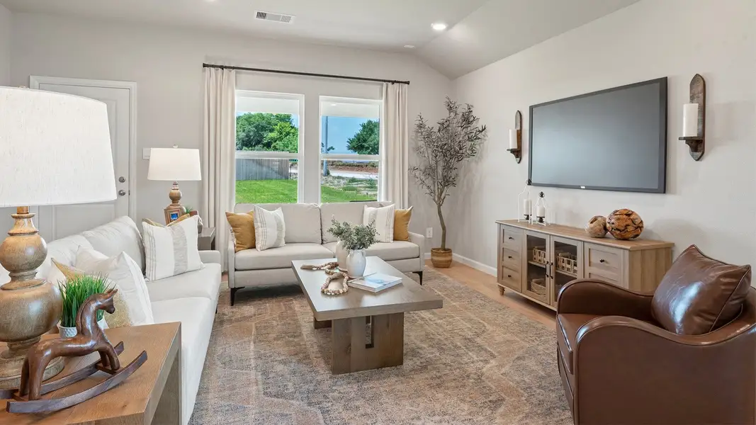 Furnished interior in a model home at Wilkins Valley in Brenham (Image 7).