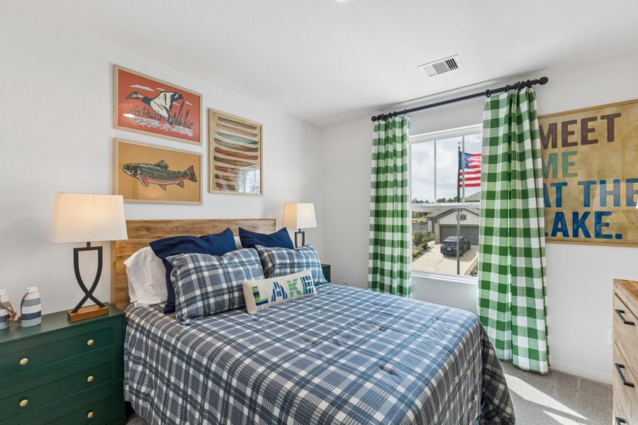 Furnished interior in a model home at Magnolia Springs in Montgomery (Image 28).