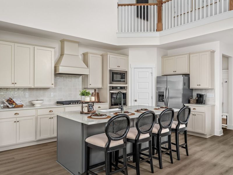 Furnished interior in a model home at Woods Crossing in Gallatin (Image 6).
