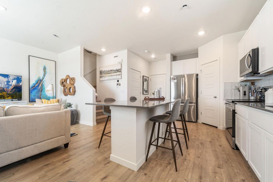 Furnished interior in a model home at Conestoga in Ault (Image 43).