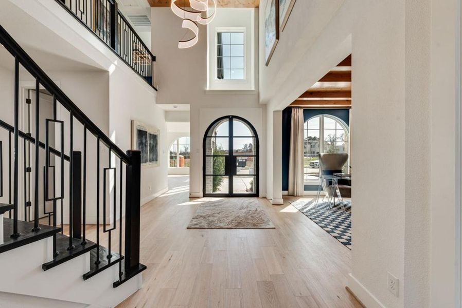 Furnished interior in a model home at Chatham Reserve in Providence Village (Image 5).