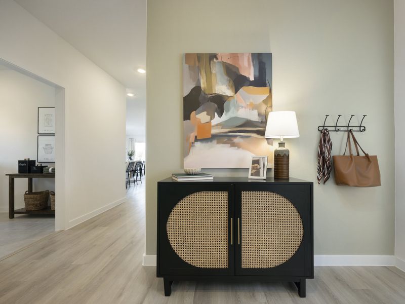 Furnished interior in a model home at Morgan Farms in Josephine (Image 5). Furnished interior in a model home at Morgan Farms in Josephine (Image 5).