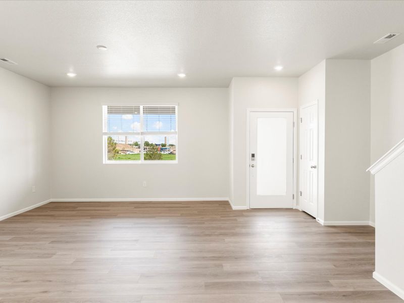 Woodland floorplan interior image taken at a Meritage Homes community in Broomfield, CO.