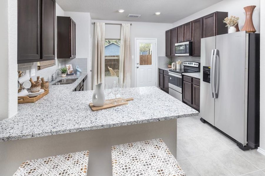 Meadows of Martindale Model Home Kitchen