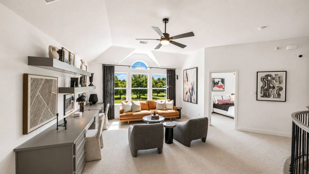 Furnished interior in a model home at Parker Ranch in Parker (Image 10). Furnished interior in a model home at Parker Ranch in Parker (Image 10).