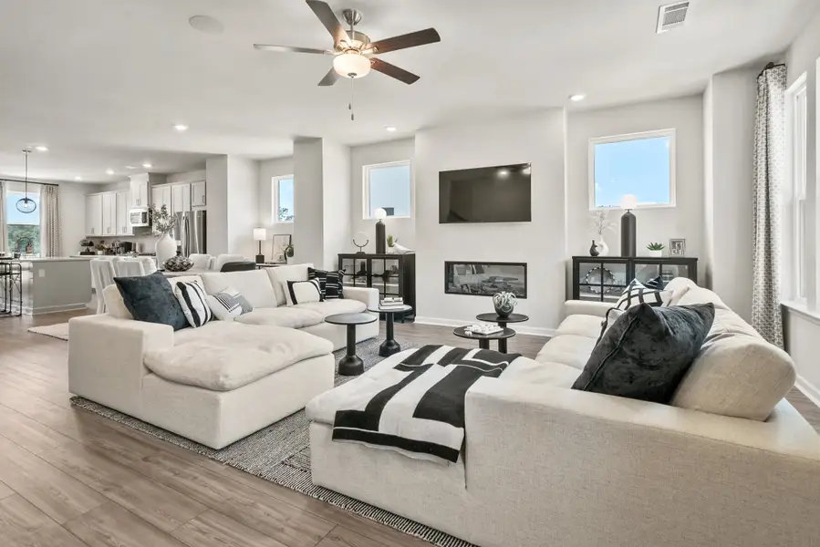Furnished interior in a model home at Alder Creek in Cumming (Image 3).