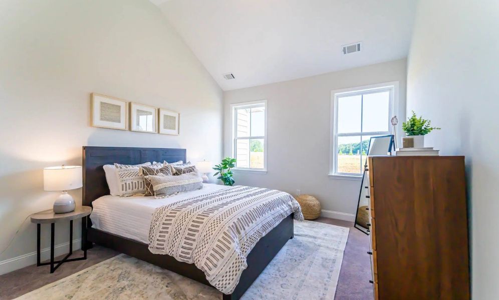 Furnished interior in a model home at The Settlement Townhomes in Simpsonville (Image 7).