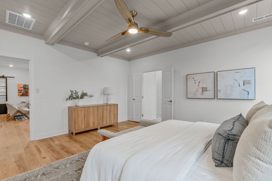 Furnished interior in a model home at Forest Bluff Estates in Fuquay Varina (Image 8). Furnished interior in a model home at Forest Bluff Estates in Fuquay Varina (Image 8).