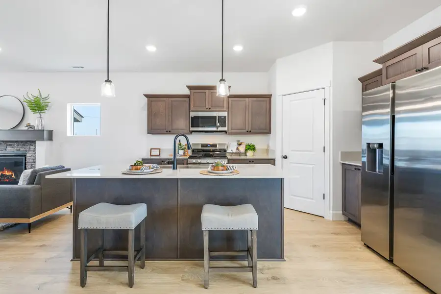 Furnished interior in a model home at Rosengarth Estates in Bend (Image 14).