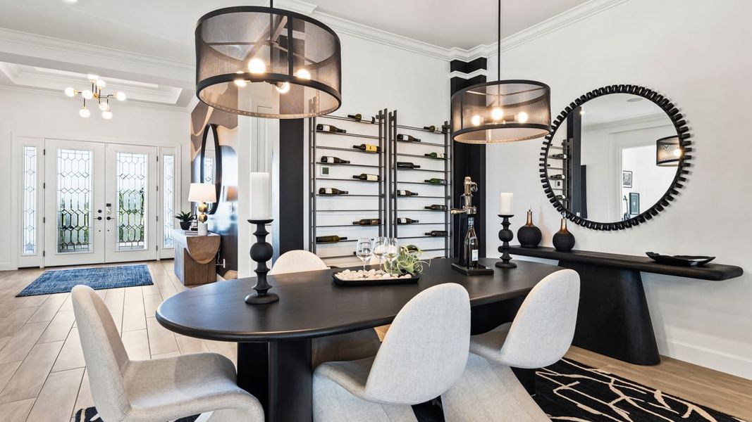 Furnished interior in a model home at Esplanade at Wellen Park in Englewood (Image 5).