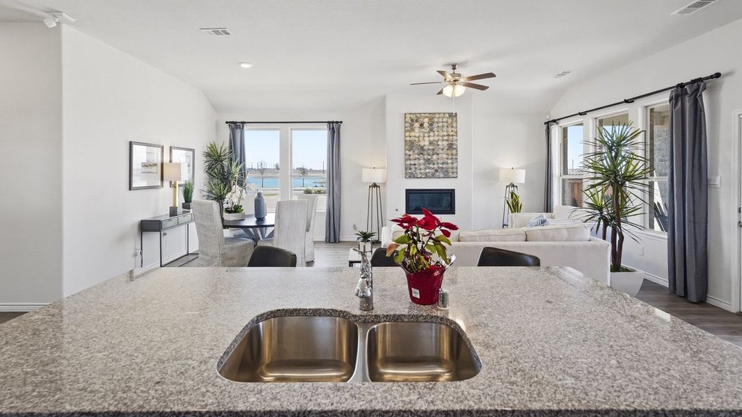 Furnished interior in a model home at The Woods at Lindsey Place in Anna (Image 81).