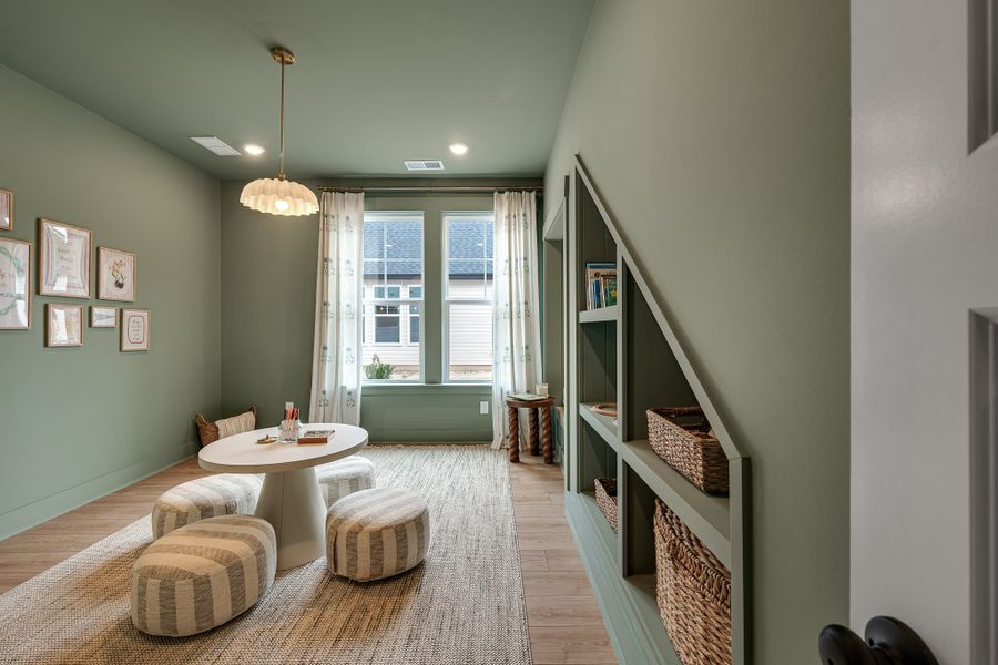 Furnished interior in a model home at Creek Pointe in Moncks Corner (Image 23).