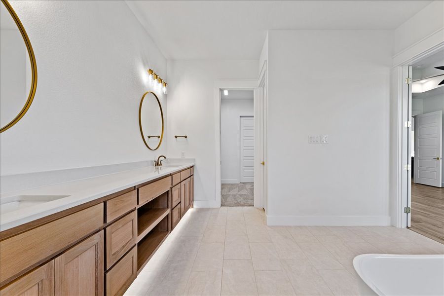 Furnished interior in a model home at Stardust Ranch in Northlake (Image 17).