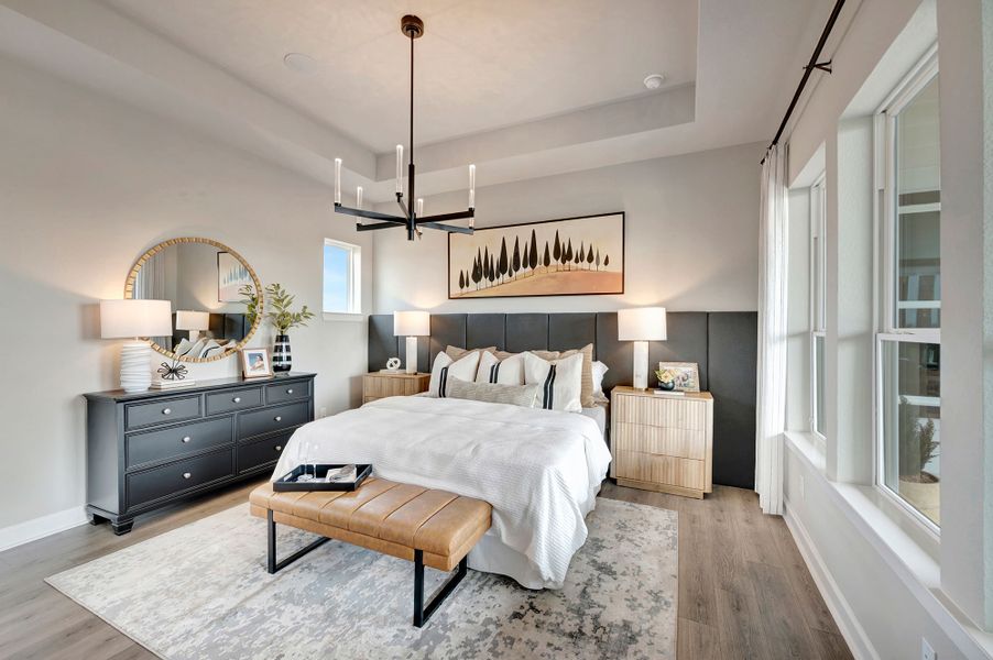 Furnished interior in a model home at Sienna - Landmark Row Collection in Missouri City (Image 13).