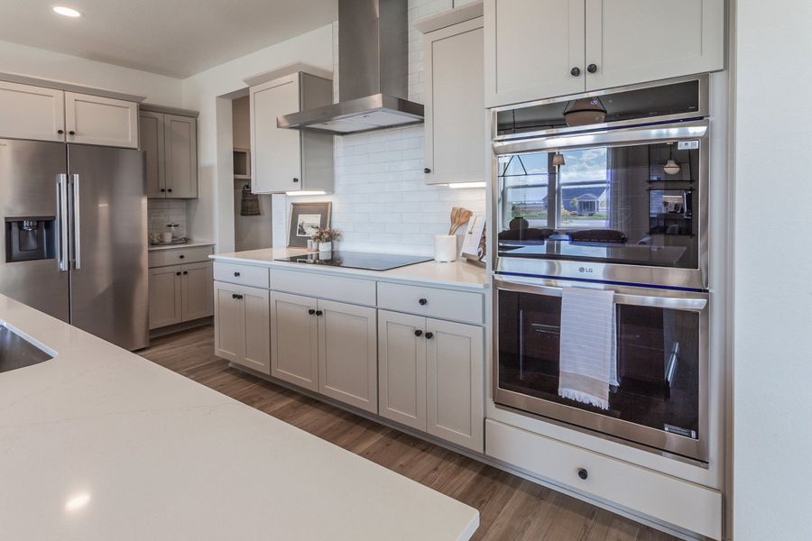 Furnished interior in a model home at Prairie Song in Windsor (Image 21).